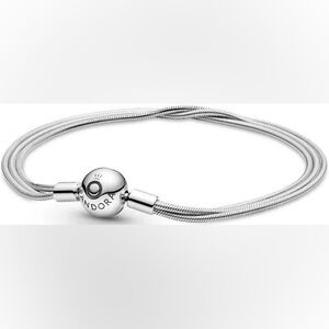 Pandora Moments Multi Snake Chain Bracelet Silver